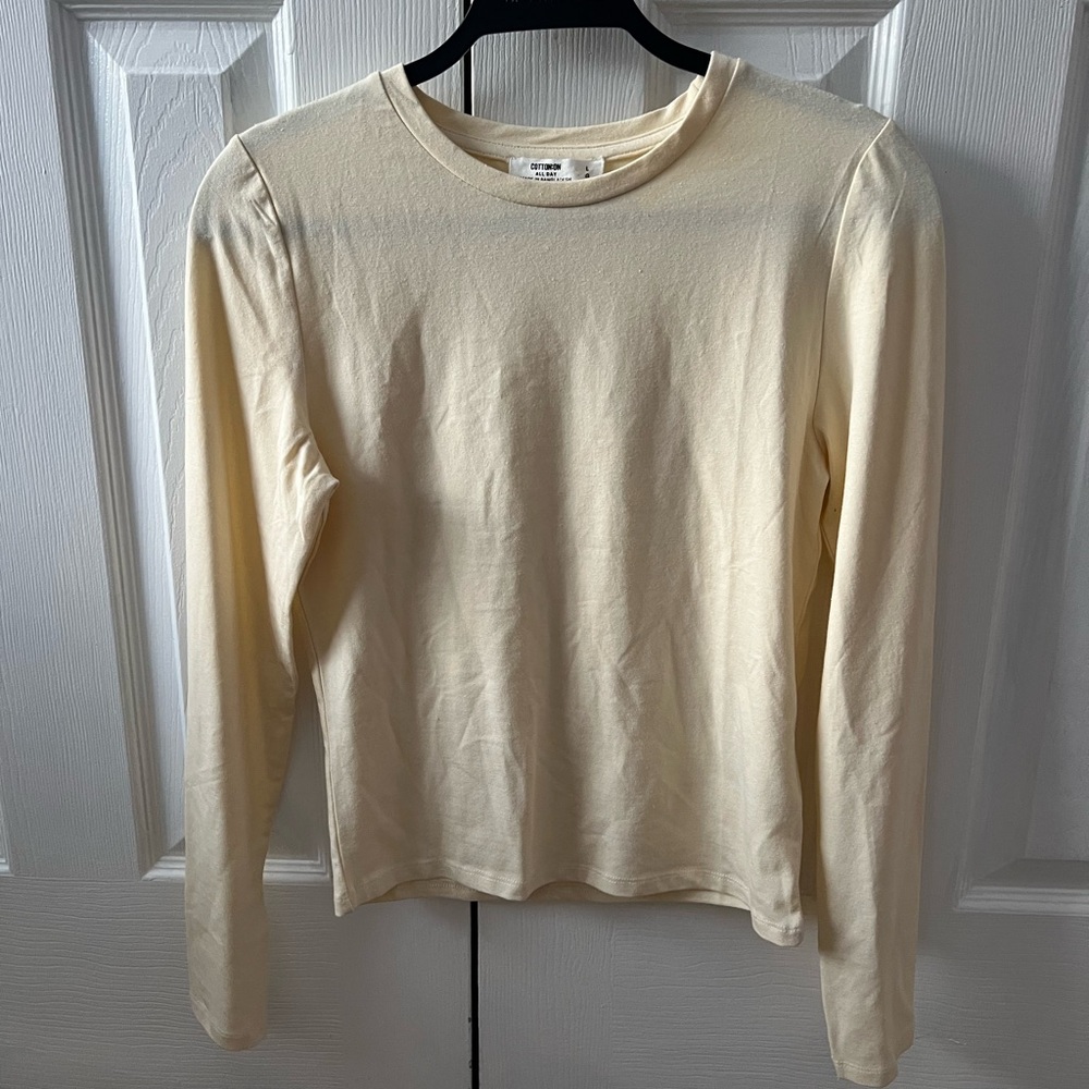 Cotton on Butter Yellow Long Sleeve Shirt